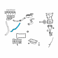 OEM 2013 Dodge Journey Hose-Oil Cooler Outlet Diagram - 52014770AB