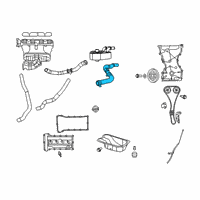 OEM 2017 Dodge Journey Hose-Radiator Outlet Diagram - 52014769AD