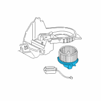 OEM Jeep Motor-Blower With Wheel Diagram - 5015860AA