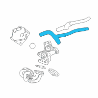 OEM Lexus RX450hL Hose, Water By-Pass Diagram - 16281-0P080