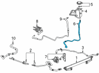 OEM 2021 Chevrolet Silverado 2500 HD Reservoir Hose Diagram - 84888351