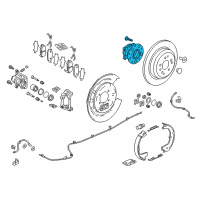 OEM Honda Ridgeline Bearing Assembly, Rear Hub Diagram - 42200-TJZ-A01