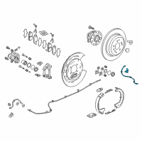 OEM 2016 Acura MDX Sensor Assembly, Left Rear Diagram - 57475-TZ5-A02