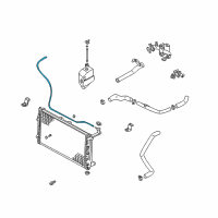 OEM 2004 Kia Sedona Hose-Sub Tank Diagram - K9932507300