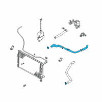 OEM 2002 Kia Sedona Hose-Water, Upper Diagram - 0K52Y15186G