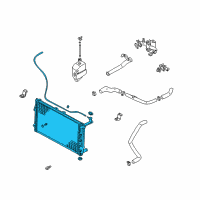 OEM 2004 Kia Sedona Radiator Assembly Diagram - 0K52Y15200D