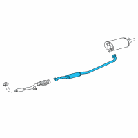 OEM Toyota Solara Intermed Pipe Diagram - 17420-03180