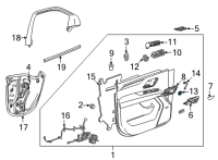 OEM 2022 Chevrolet Suburban Lock Switch Diagram - 84374120