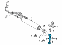 OEM 2021 BMW 840i xDrive Gran Coupe Rear Swing Support Diagram - 33-50-6-869-096