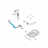 OEM 2005 Kia Sedona Pipe Assembly-Inlet Diagram - 0K52Y42210A