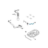 OEM 2002 Kia Sedona Hose-EVAPORATOR Diagram - 0K52Y42521