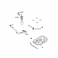 OEM Kia Sedona Strap-Fuel Tank Diagram - 0K52Y42710