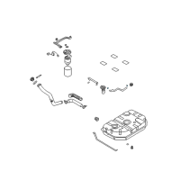 OEM Kia Spectra Clip-Hose Diagram - 1472010006B