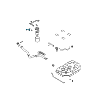 OEM 2004 Kia Sedona Fuel Tank Gauge Diagram - 0K52Y60960