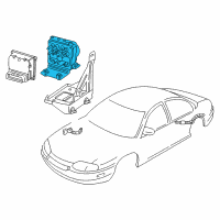 OEM 2001 Chevrolet Impala Modulator Diagram - 18043965