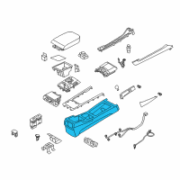 OEM Hyundai Console Assembly-Floor Diagram - 84610-3N100-HZ