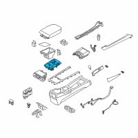 OEM Hyundai Equus Cover Assembly-Console Indicator Diagram - 84654-3N623-RAL