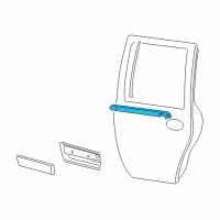 OEM 2007 Lincoln Navigator Belt Weatherstrip Diagram - 8L7Z-7825596-AA