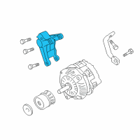 OEM 2012 Chevrolet Caprice Bracket Asm-Generator Diagram - 92067034