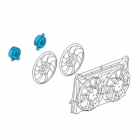 OEM Cadillac Escalade EXT Fan Motor Diagram - 20897350