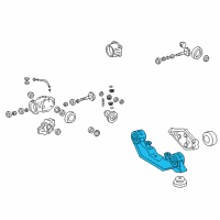 OEM 2010 Pontiac Vibe Support, Differential Carrier Diagram - 88975543