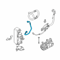 OEM 2017 BMW 330i Pressure Hose, Compressor-Condenser Diagram - 64-53-9-337-130