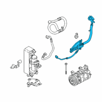 OEM 2020 BMW M2 Refrigerant Line, Double Pipe Diagram - 64-53-9-337-124