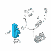 OEM 2017 BMW 340i GT xDrive Condenser Air Conditioning With Drier Diagram - 64-50-9-471-521