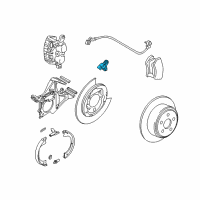 OEM 2016 Ford F-350 Super Duty Rear Speed Sensor Diagram - 6L3Z-9E731-A