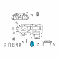 OEM 2007 Dodge Sprinter 2500 Cylinder Lock-Ignition Lock Diagram - 68023969AA