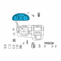 OEM Dodge Sprinter 2500 Cluster-Instrument Panel Diagram - 68159476AA