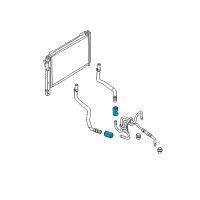 OEM Mercury Sable Oil Tube Clamp Diagram - 8C3Z-7Z465-A