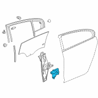 OEM 2011 Buick Regal Window Motor Diagram - 22836740