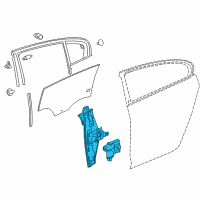 OEM 2011 Buick Regal Regulator Assembly Diagram - 22745795