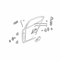 OEM Oldsmobile Alero ROD, Door Locking Diagram - 15141260