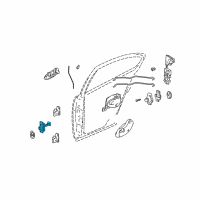 OEM 2005 Pontiac Grand Am Link Asm-Rear Side Door Check Diagram - 22700047