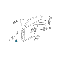 OEM 2004 Pontiac Grand Am Hinge Asm-Rear Side Door Diagram - 22716441