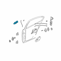 OEM Pontiac Grand Am Handle, Outside Diagram - 22615217