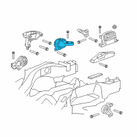 OEM 2013 GMC Terrain Side Transmission Mount Diagram - 20839835