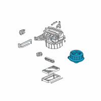 OEM 2005 Honda Civic Motor Assembly, Fan Diagram - 79310-SCV-A01