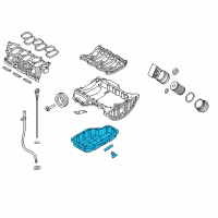OEM 2016 Hyundai Genesis Coupe Pan Assembly-Engine Oil, Lower Diagram - 21510-3C701