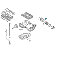 OEM 2017 Kia K900 Oil Seal Rear Diagram - 263453C702