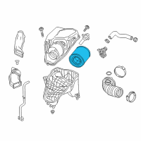 OEM 2017 Chevrolet Cruze Air Filter Diagram - 39030321