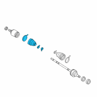 OEM 1993 Nissan Quest Repair Kit-Dust B00T, Inner Diagram - 39741-0B025