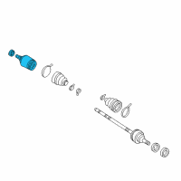 OEM 1996 Nissan Quest Joint Assy-Inner Diagram - 39711-0B000