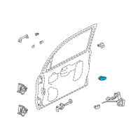OEM 2007 Mercury Mariner Handle, Inside Diagram - YL8Z-7822600-BB