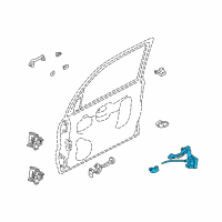 OEM 2006 Mercury Mariner Latch Assembly Diagram - 6L8Z-7821812-A