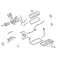 OEM 2010 Ford Explorer Sport Trac Dipstick Diagram - 9L3Z-6750-A
