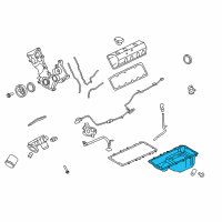 OEM Ford Explorer Sport Trac Oil Pan Diagram - 9L3Z-6675-B