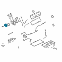 OEM Ford Explorer Sport Trac Pulley Diagram - 4R3Z-6312-A